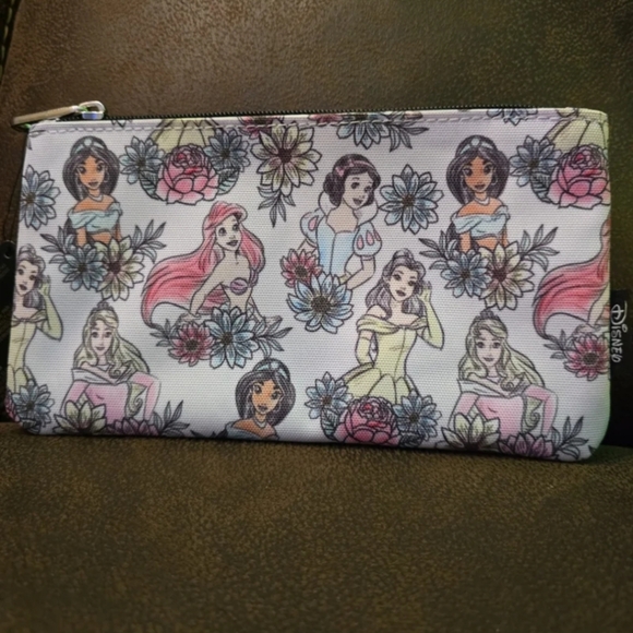Loungefly Handbags - Loungefly Disney Princess Makeup Bag Pencil Pouch Floral NWT